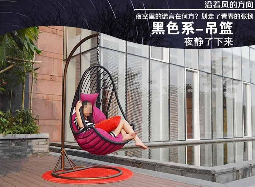 戶外休閑吊籃 	室外休閑吊籃	歐式戶外吊籃 	現(xiàn)代花園吊籃